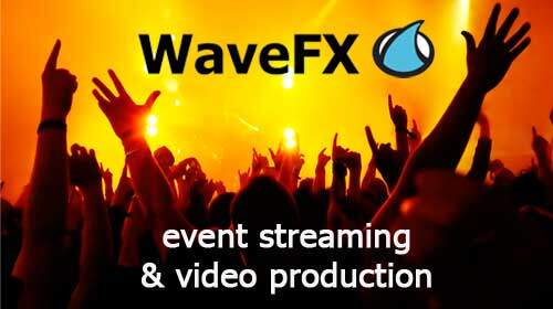 wavefx video company strawberry fair video production company to animated 3d modelling service to webcast event streaming live camera film company WaveFX london