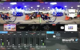 vision mixing 360 webcast 360 live vision mixing and webcasting via LiveStream HD550 - WaveFX