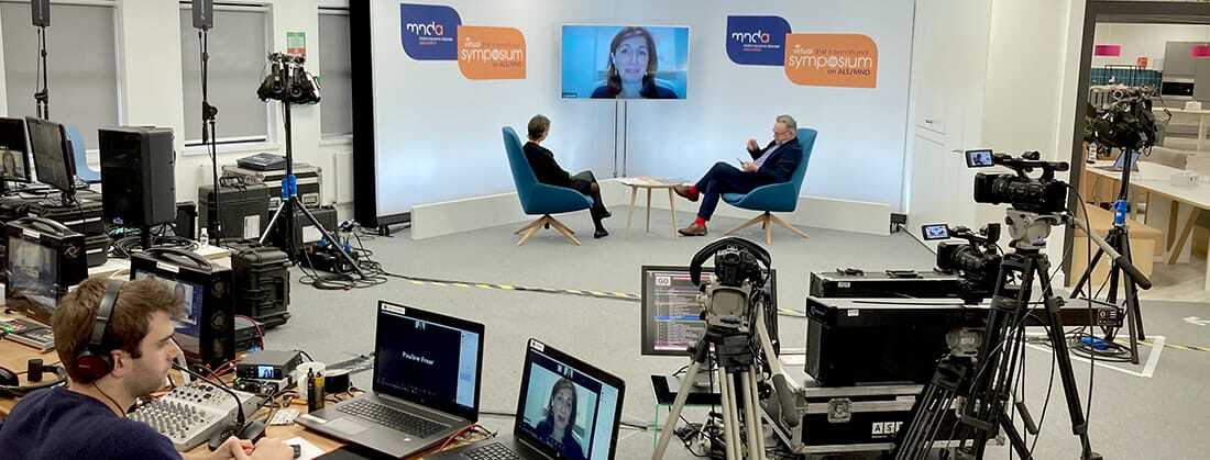 virtual event company wavefx hybrid event streaming zoom vision mixer london webcast virtual meeting production company